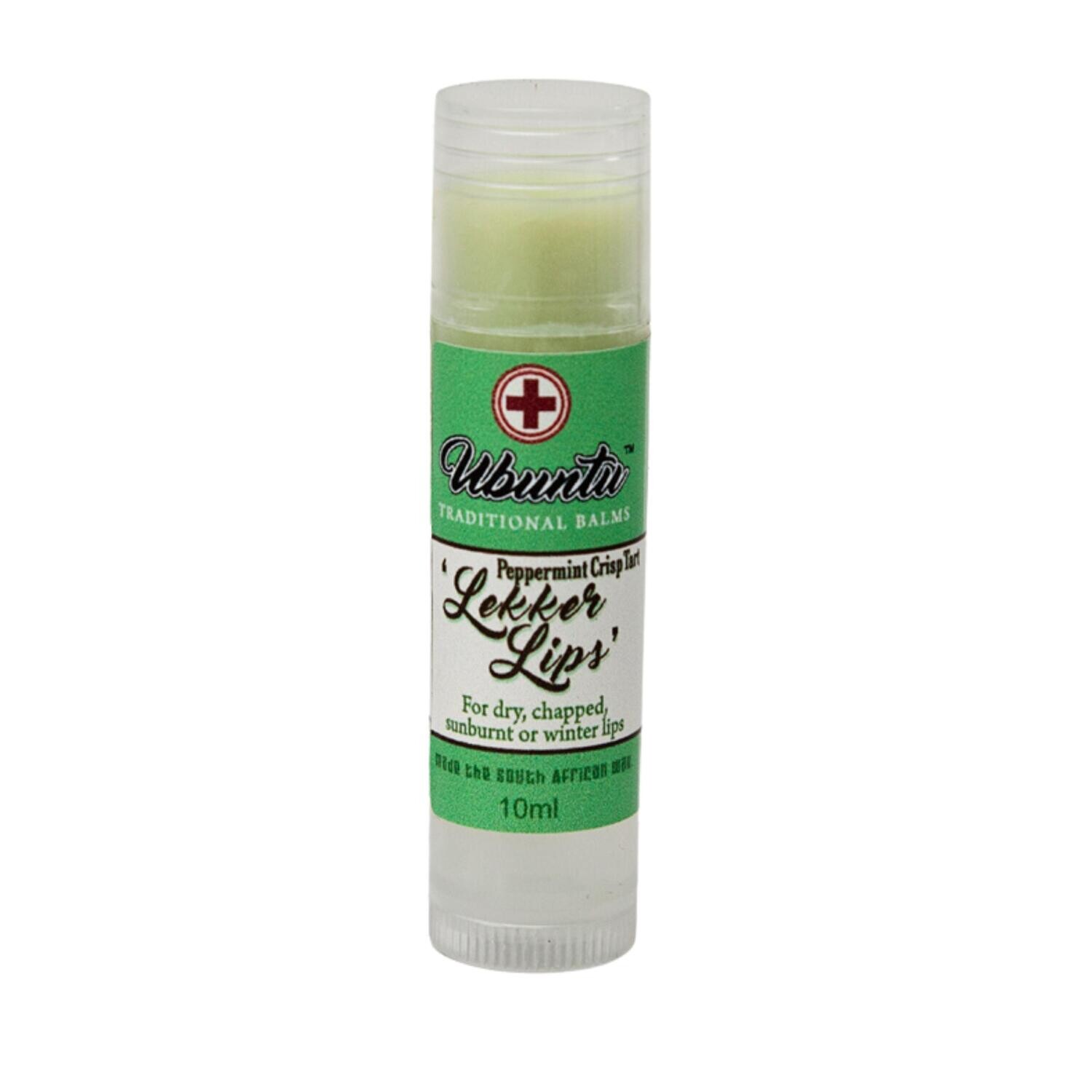 Lekker Lips chapstick Peppermint Crisptart 10ml
