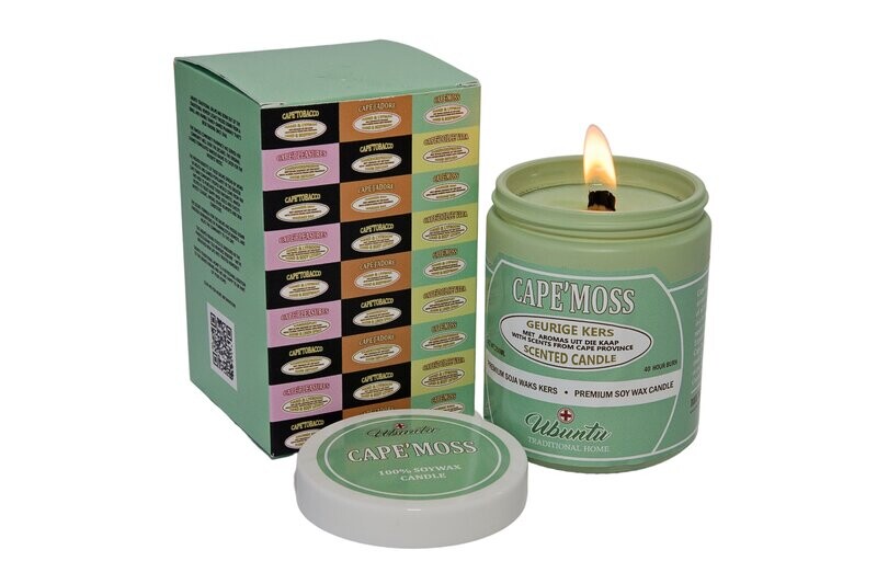 Cape&#39;Moss Scented Soywax candle