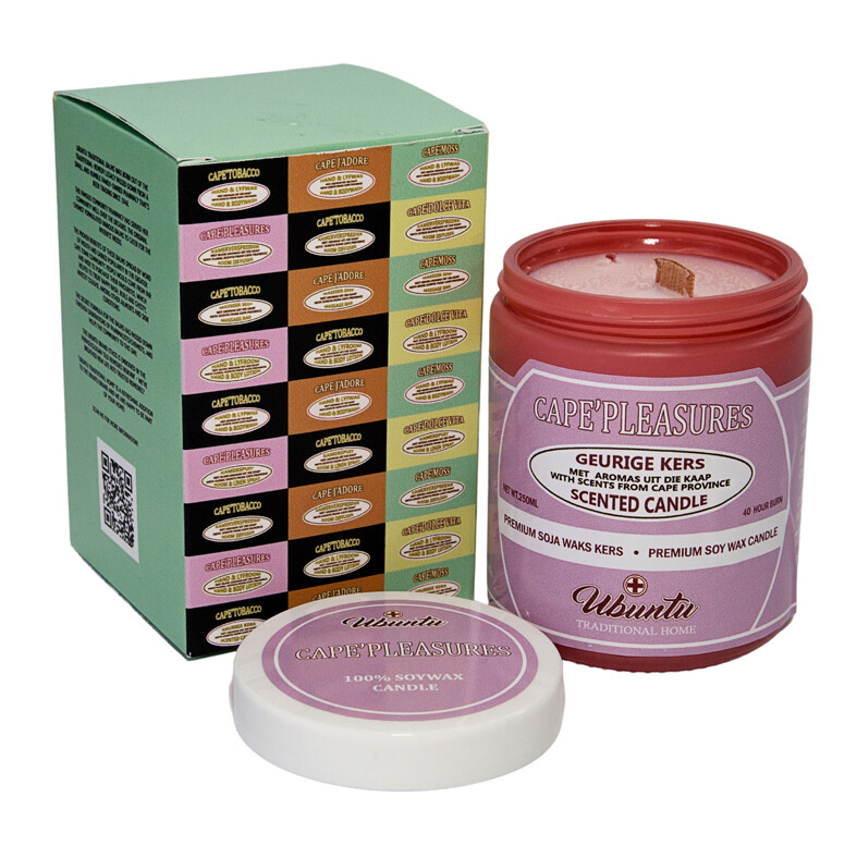 Cape'Pleasures Scented Soywax candle