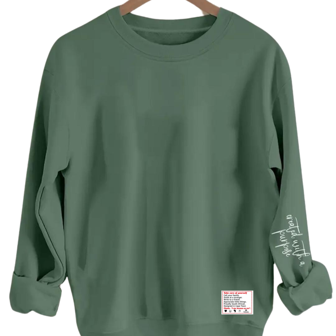 &quot;Created with a Purpose&quot; Sweater