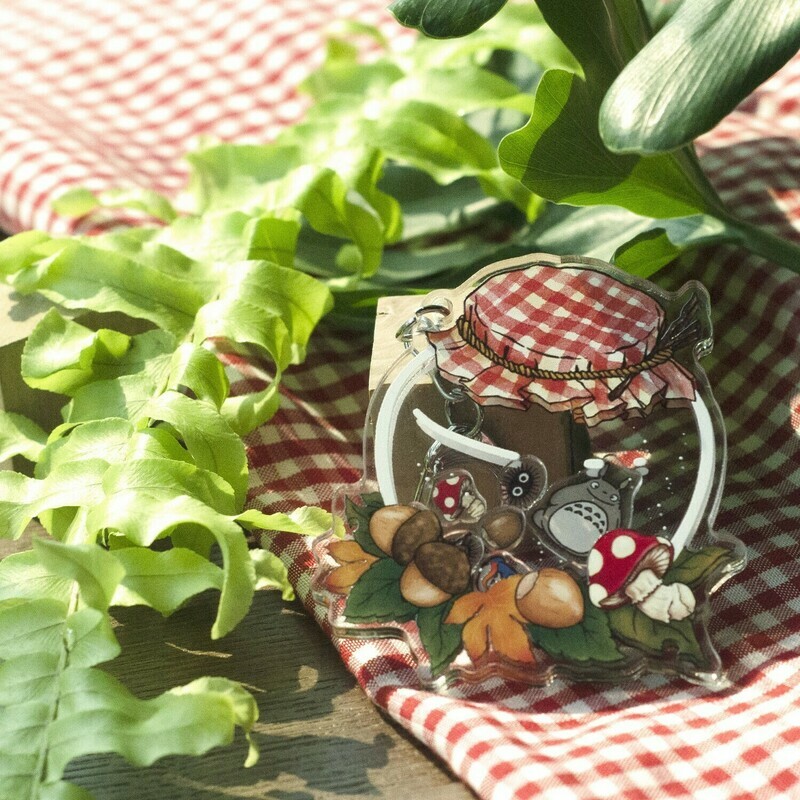 Totoro Shaker Keychain