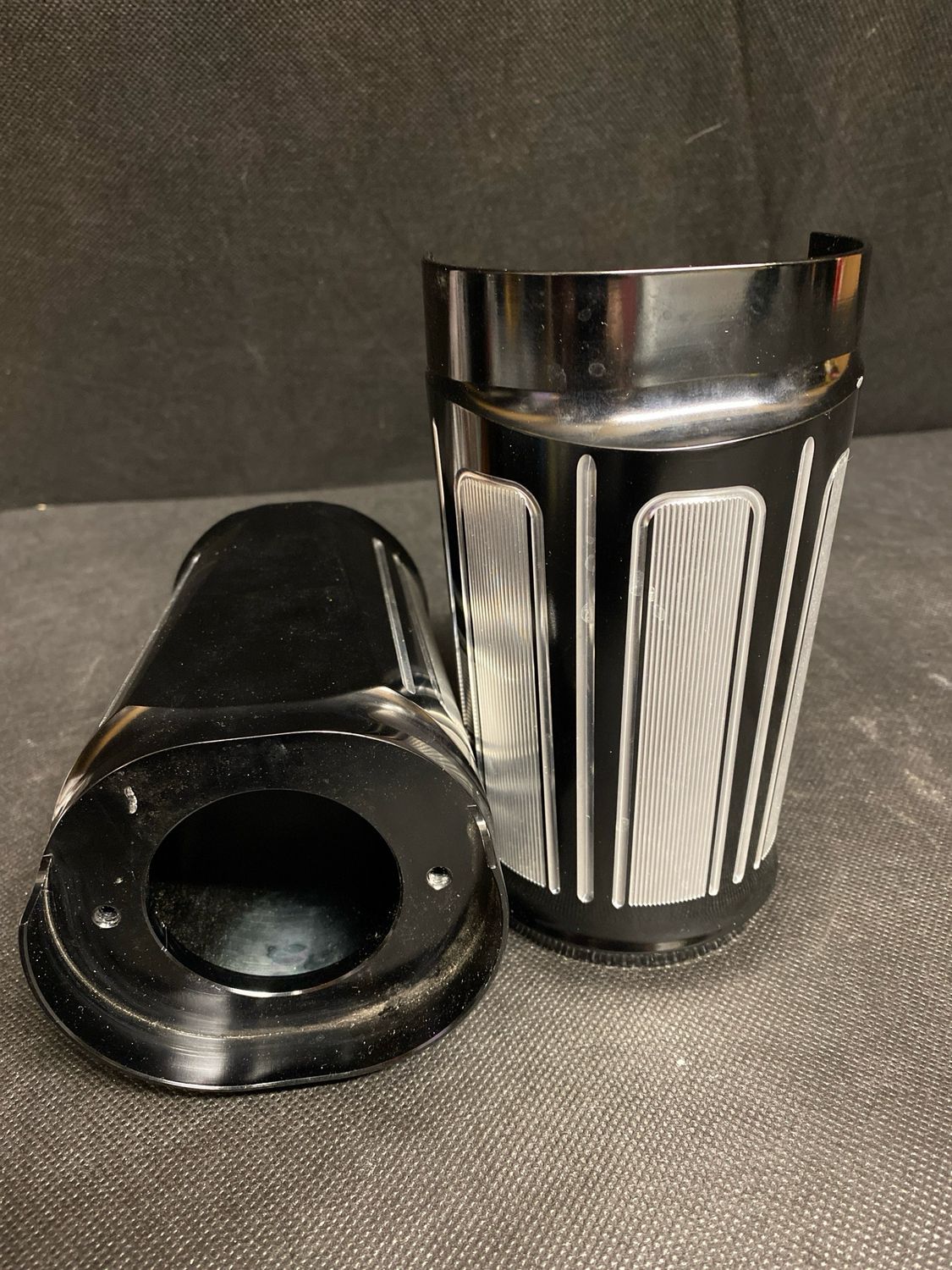 Upper fork slider custom covers 14+ Touring, stock length