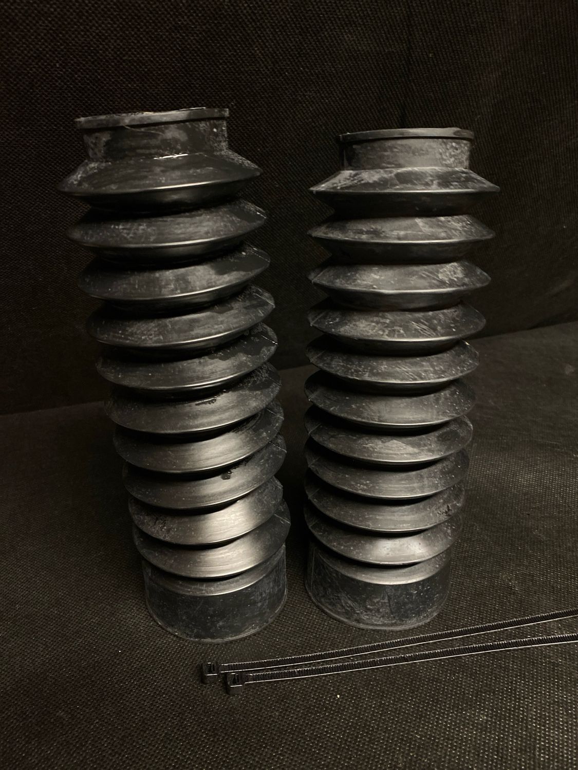 Rubber bobber boots 49mm fork tube Lengh 23cm 9&quot; extended 3&quot; compressed