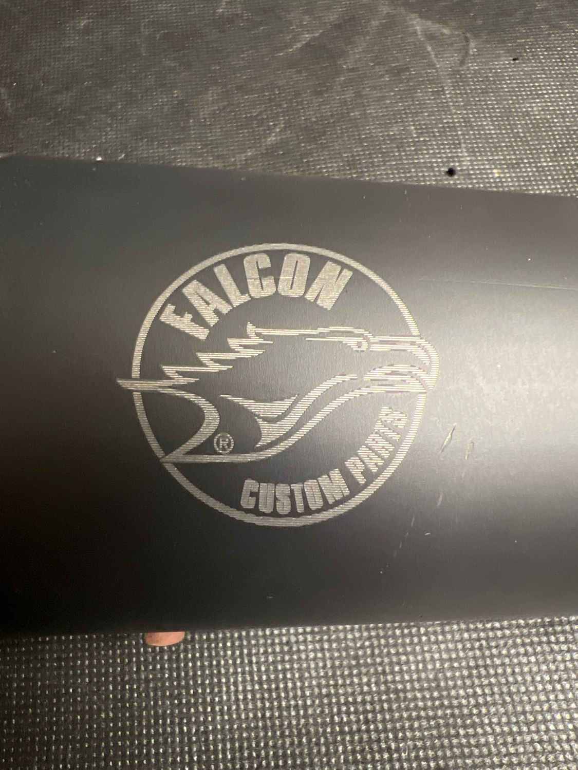 Euro 3 Falcon exhaust 08-12, 14-16 FXDF, 10-12, 14-16 FXDWG, 13 FXDF103, 13 FXDWG103 satin black (used)