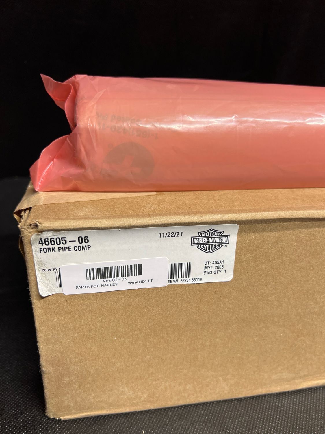 #OEM 46605-06 49MM ORIGINAL DYNA FORK TUBES FOR ALL DYNAS FXD, FXDB, FXDBA, FXDC, FXDBI, FXDBP, FXDL, FXDLI, FXDLS