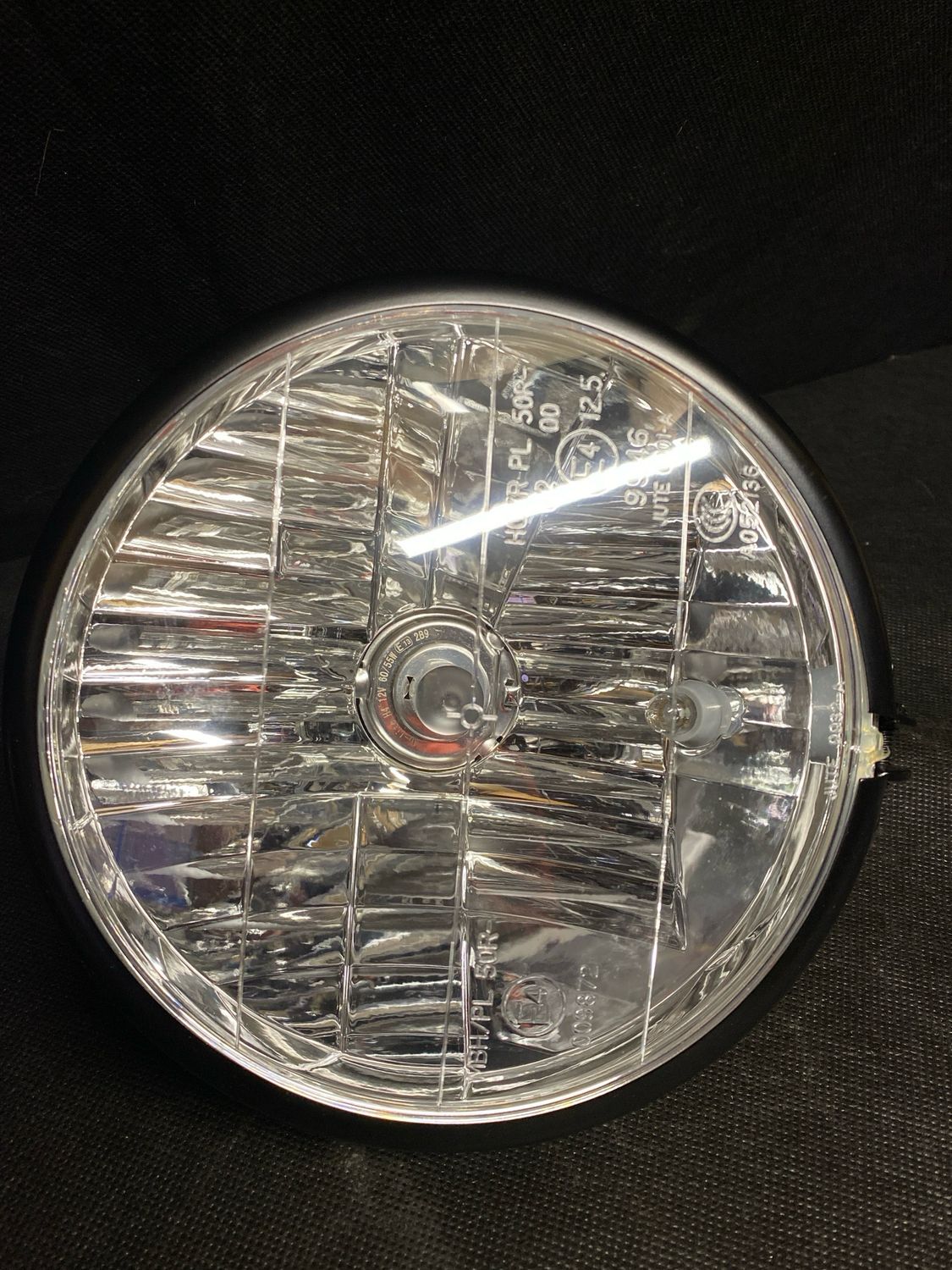 6,5&quot; Springer style Euro 4 standart headlight, fits most Harleys