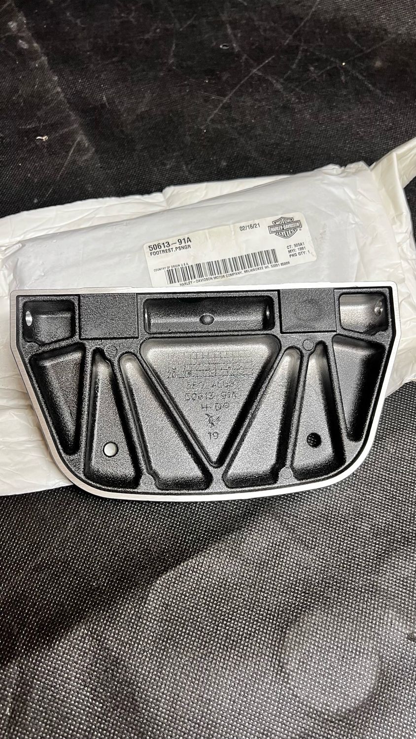 #OEM 50613-91a Harley-Davidson® FLOORBOARD, PASSENGER