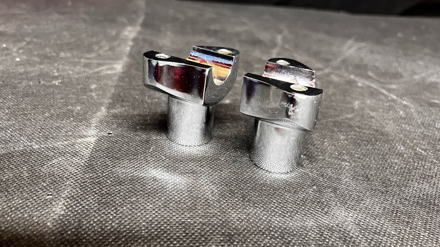 2” Chrome Riser fits most Harleys (standart bolt size)