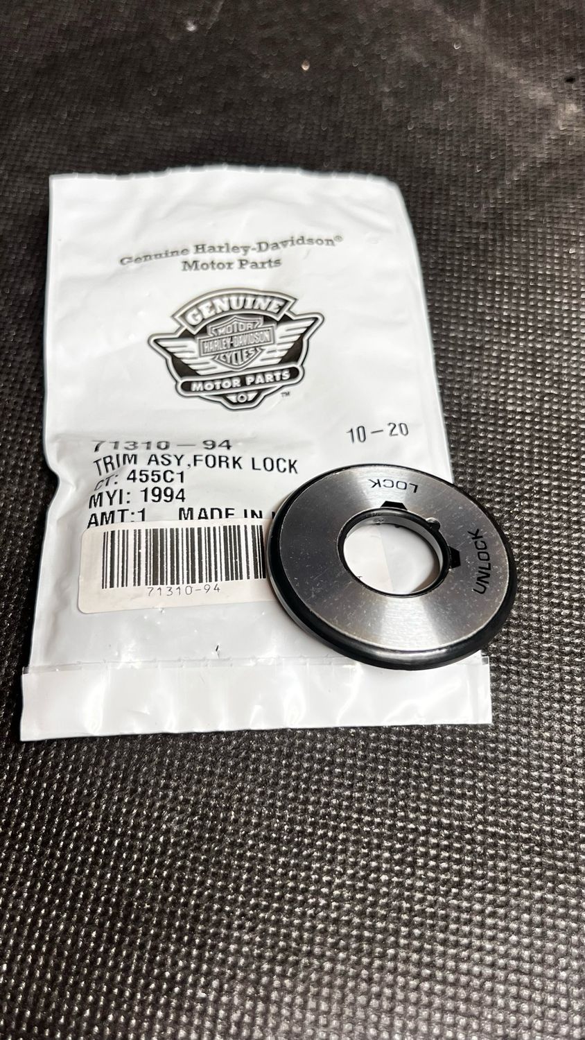 #OEM 71310-94 Fork Lock Trim assy Road King