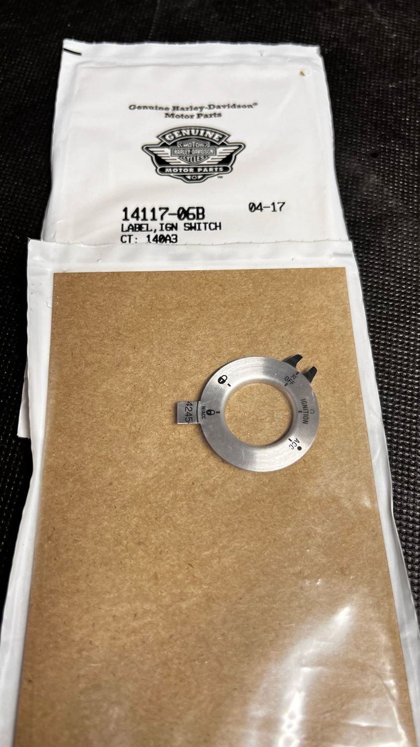 #OEM 14117-06b Decal Fork Lock 