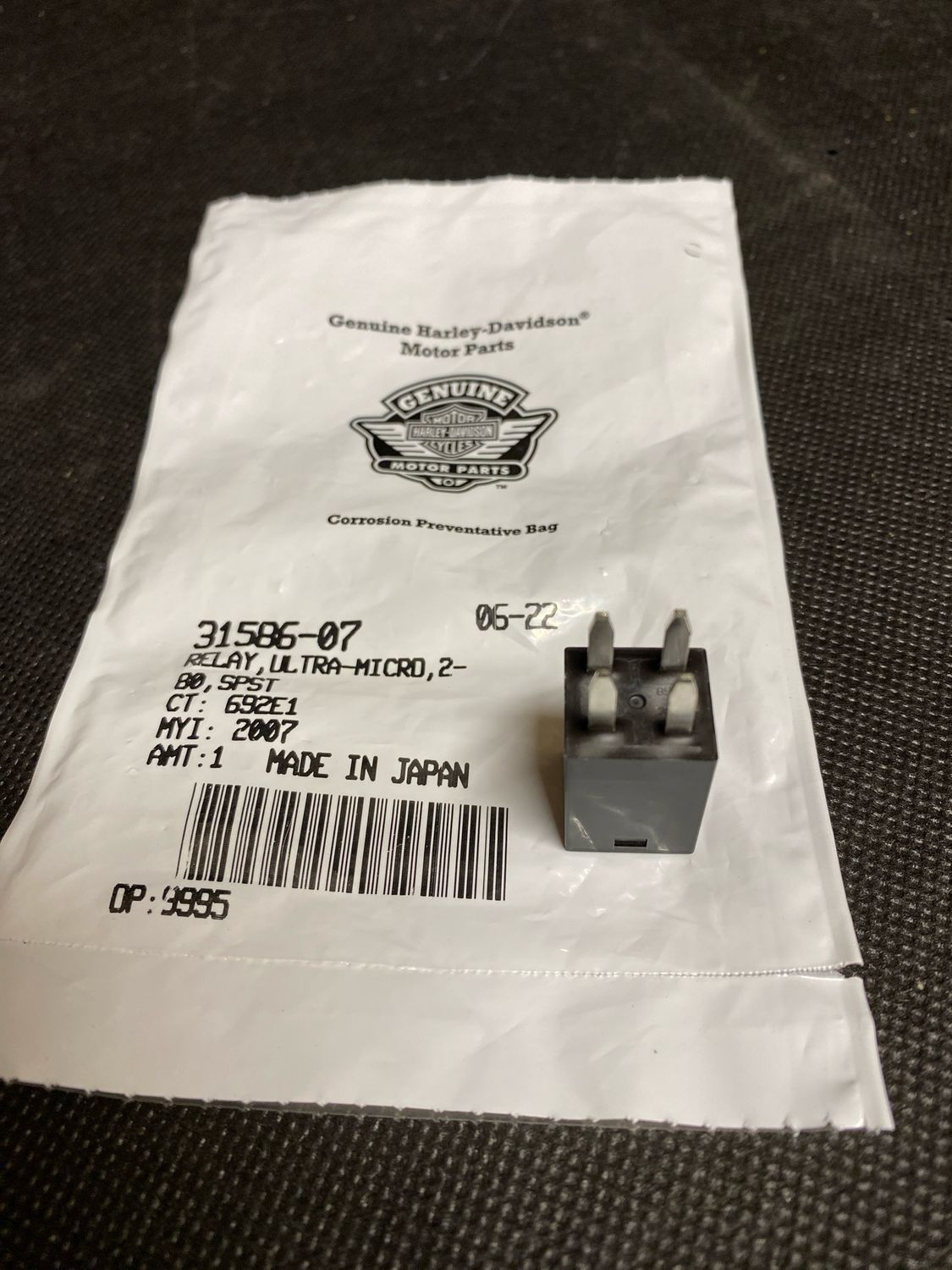 #OEM 31586-07 Ultra Micro 280/SPST Relay