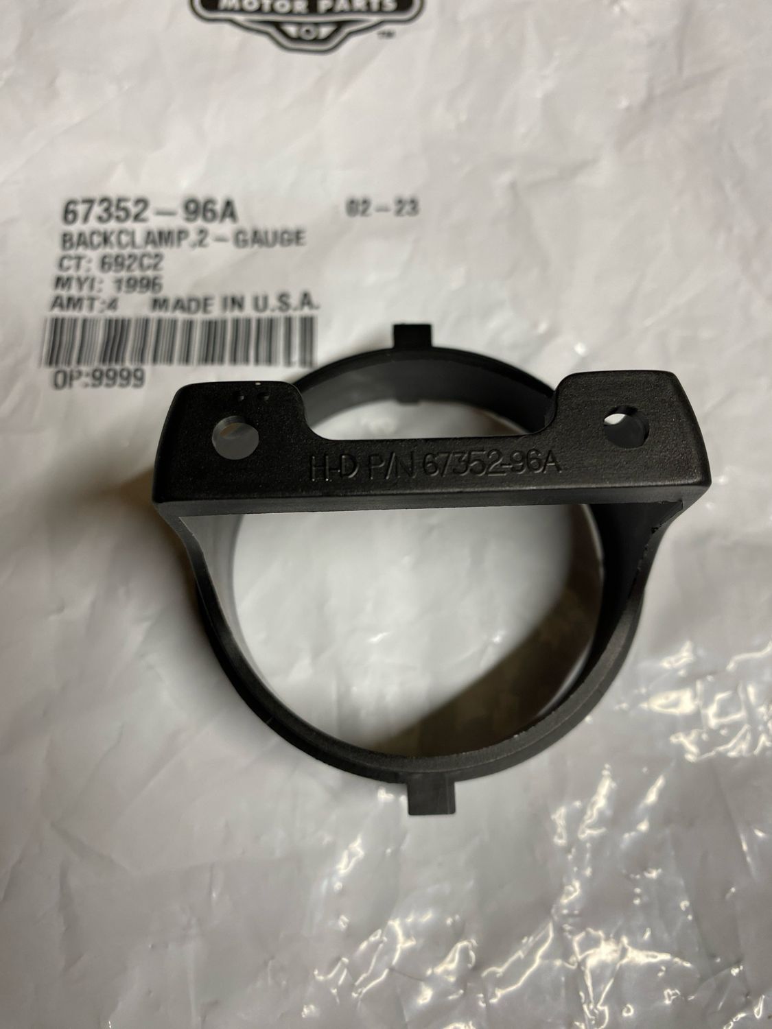 #OEM 67352-96A Gauge Bracket Black Voltage Fuel Indicator