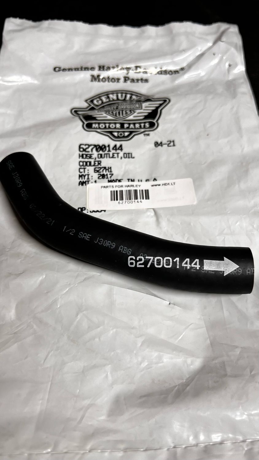 #OEM 62700144 Oil Cooler Outlet Hose