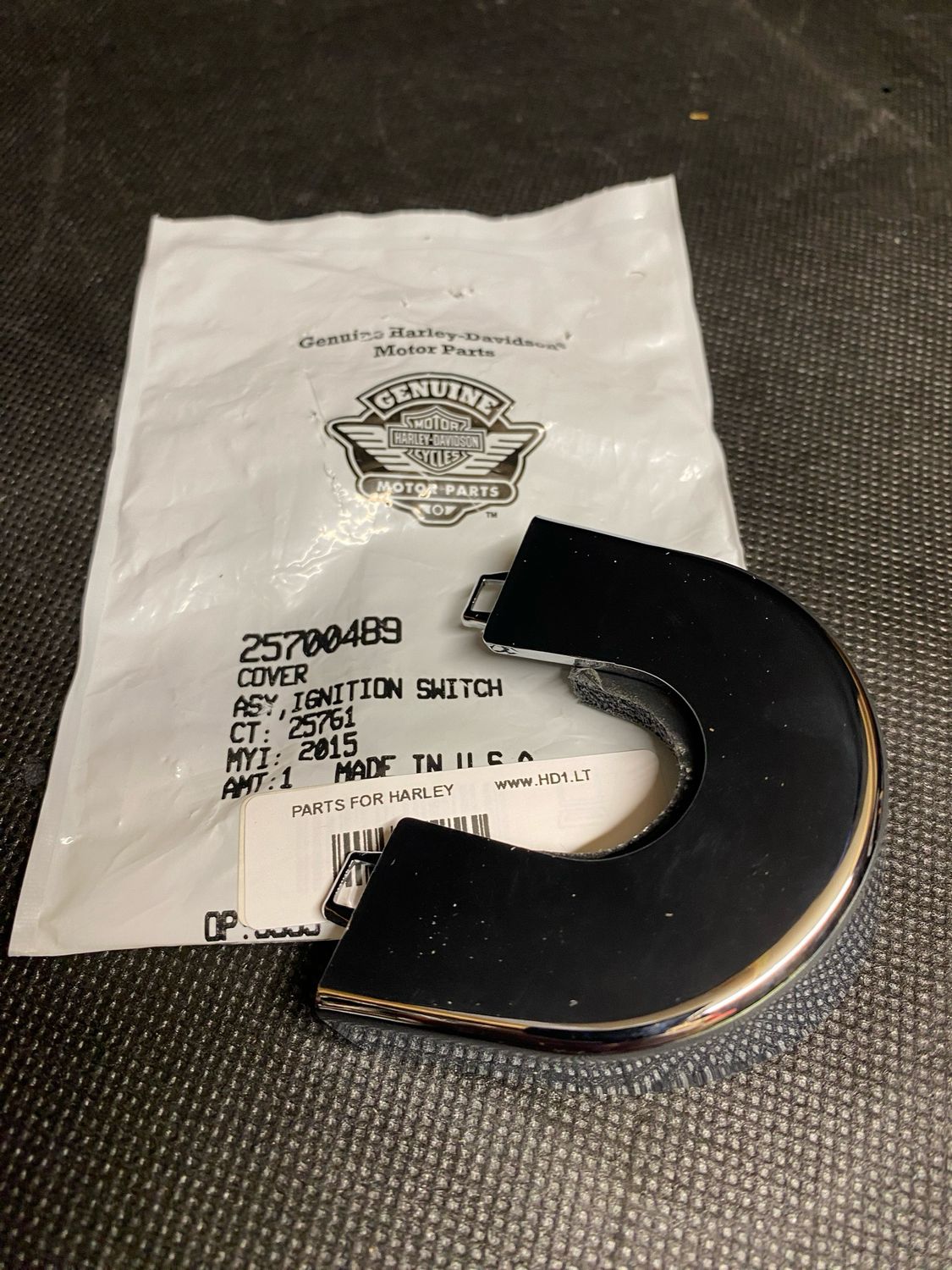 Harley-Davidson Road Glide Ignition Switch Cover Part Number 25700489