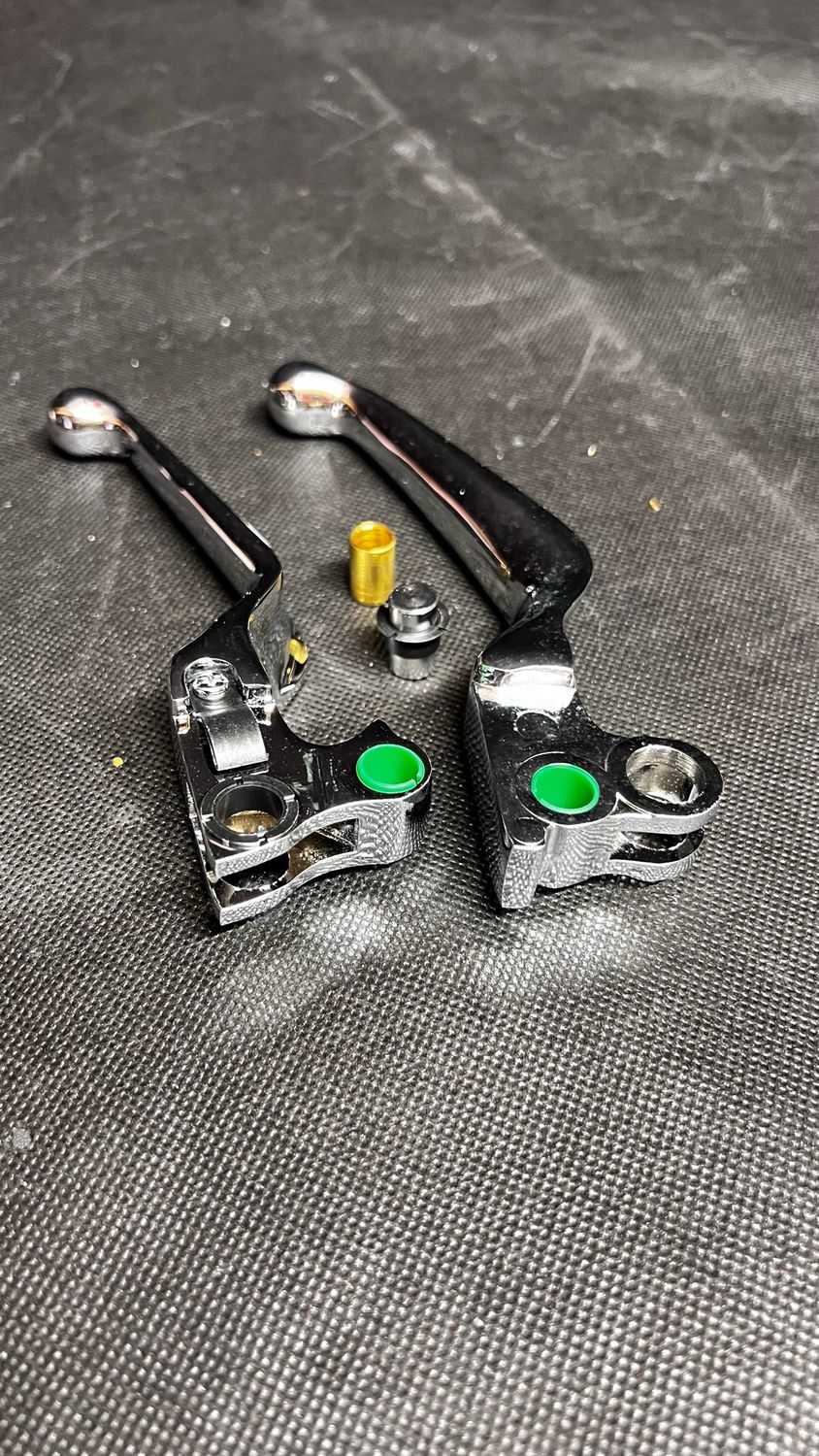 Quality handlebar Lever Kit Chrome for 82-95 Big Twin models and Sporster