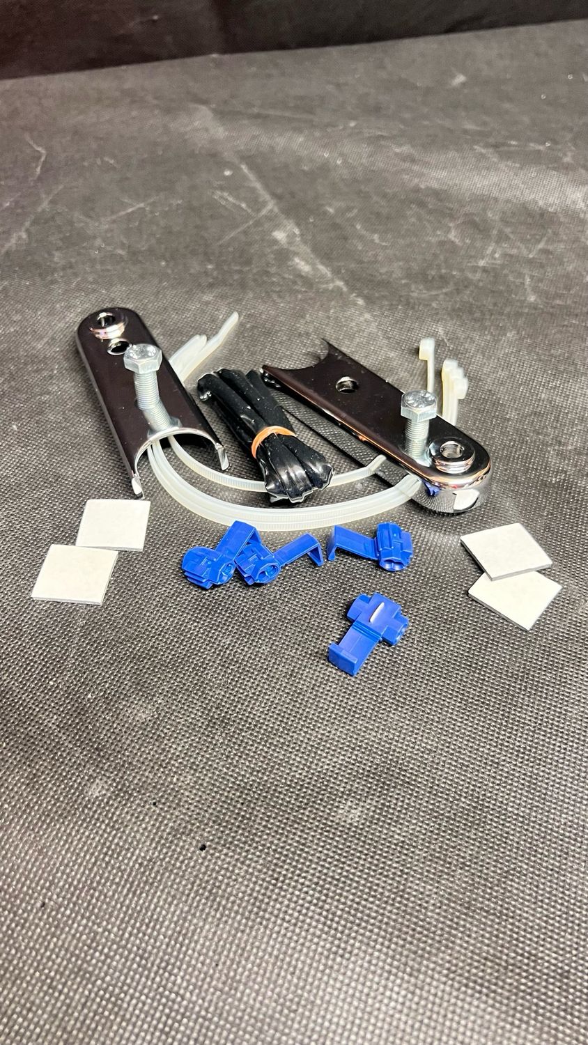 #OEM 68548-87A  Rear turn signal relocation kit. Chrome