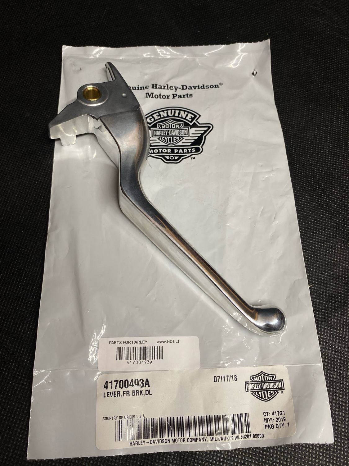 #OEM 41700493A 20-24 Softail Model Brake Lever