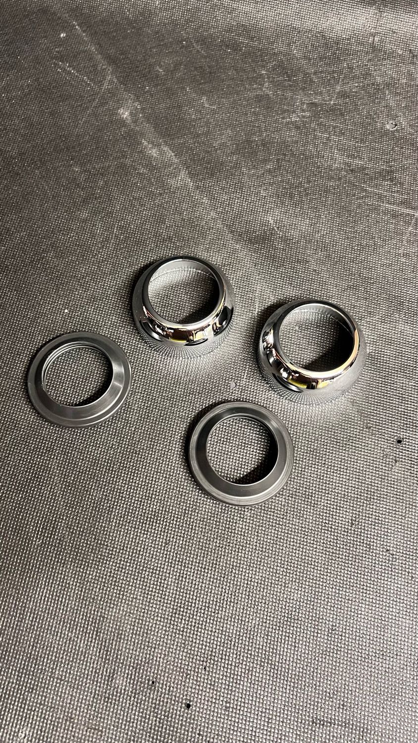 39mm Front Fork Boots &amp; Seals For Dyna and Most Xl 88-20 Models Chrome