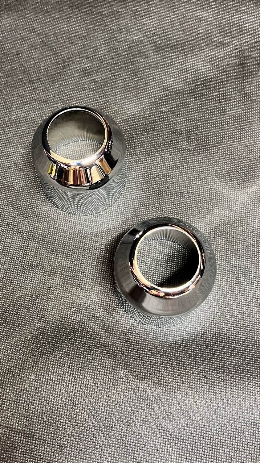 41mm Fork Boot Covers Chrome 91-07 Fsxt 93-05 Fxdwg