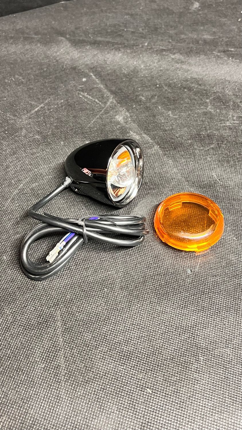 OEM Style Turn Signal For Harley Black Nickel