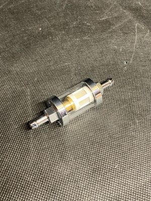 Fuel Filter for 1/4" Line Chrome