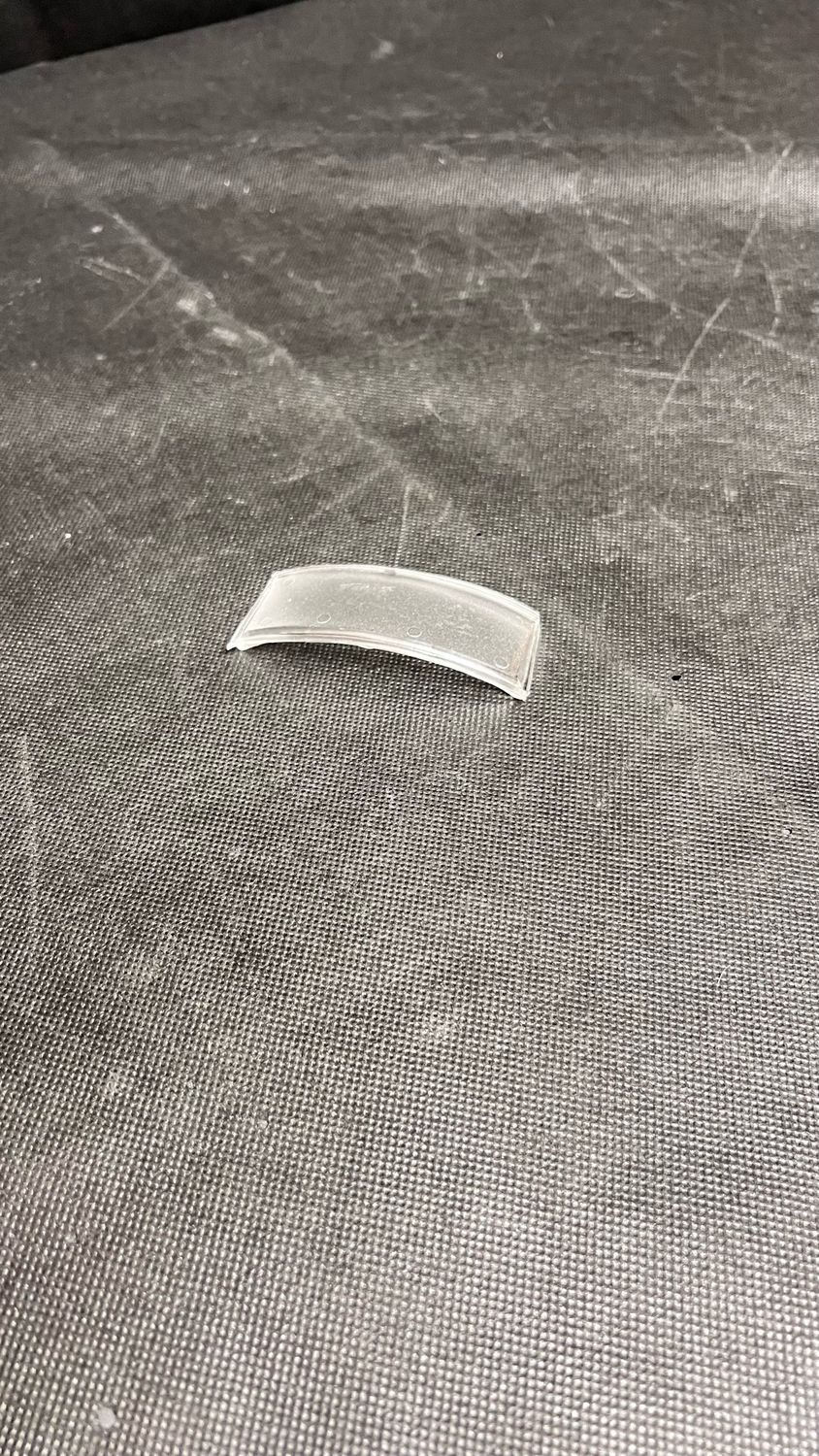 Replacement license plate lens, for Cateye taillight