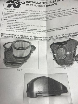 K&N Buell 03-10 Air Cleaner 17,5cmx23,4cmx9,5cm