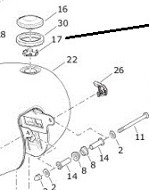 #OEM 57300134 Harley-Davidson® BRKT,BODYWORK MTG,FAUX CAP