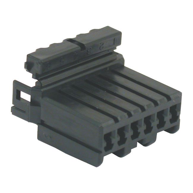 #OEM 73156-96BK AMP Multilock connector. Black, plug, 6-pins