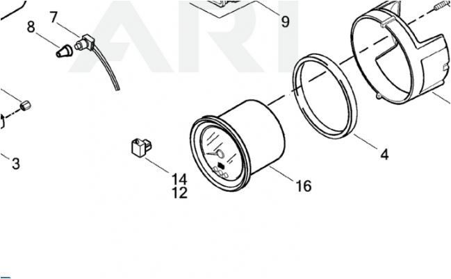 #OEM 74419-96A 00-13 Harley-Davidson TOURING SENSOR, AIR TEMP  (No. 12-14)