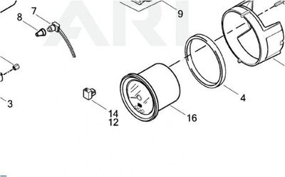 #OEM 74419-96A 00-13 Harley-Davidson TOURING SENSOR, AIR TEMP  (No. 12-14)