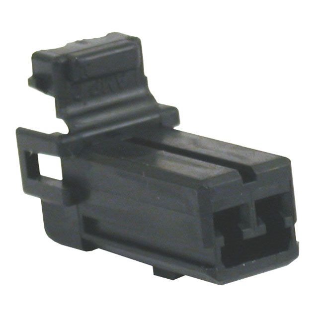 AMP Multilock connector. Black, plug, 2-pins