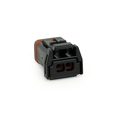 Deutsch MX-1900 connector. Black, plug, 2-pins