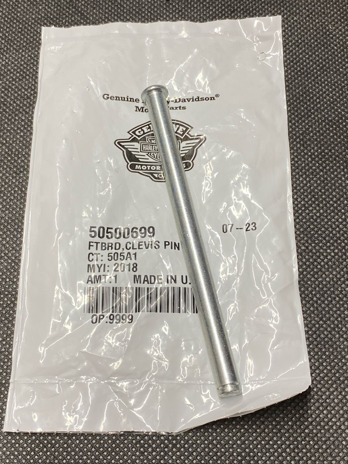 #OEM 50500699 Footboard Clevis Pin