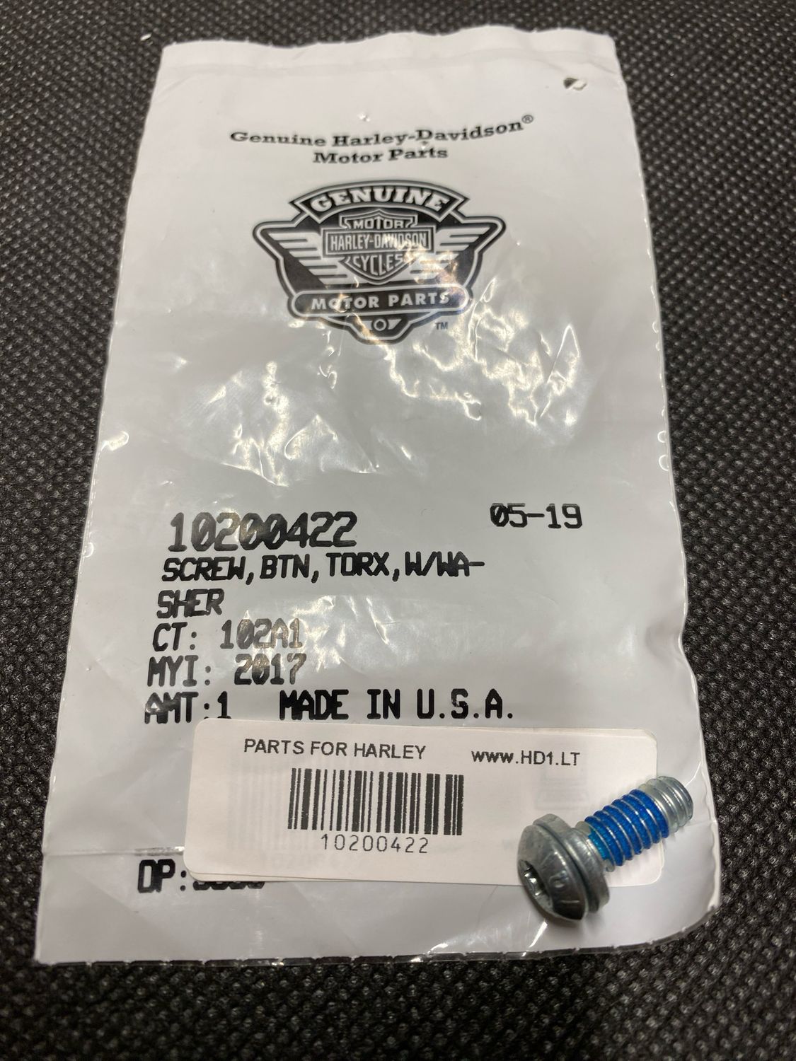 #OEM 10200422 BTN,TORX,W/WASHER