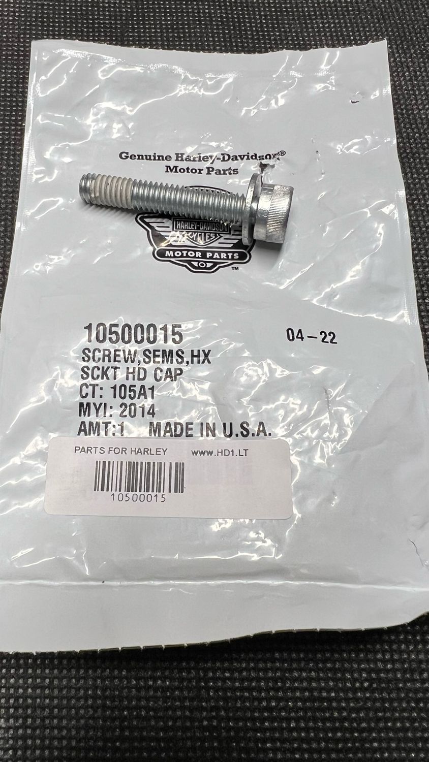 #OEM 10500015 Screw Fender 5/16-18 X 1-7/8 