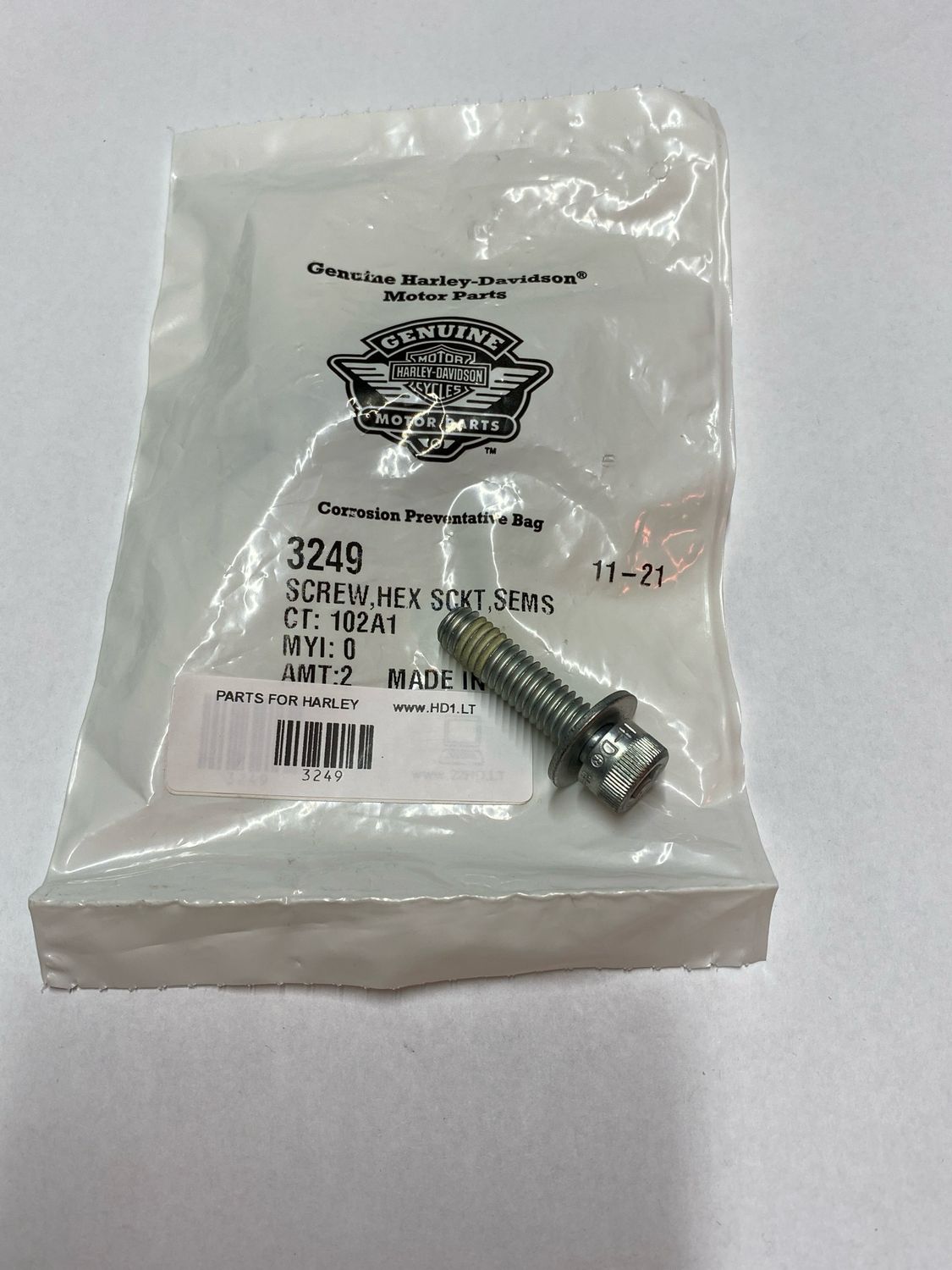 #OEM 3249 Screw 5/16&quot;-18 X 1-1/4&quot; UNC Hex Socket Head Grade 8