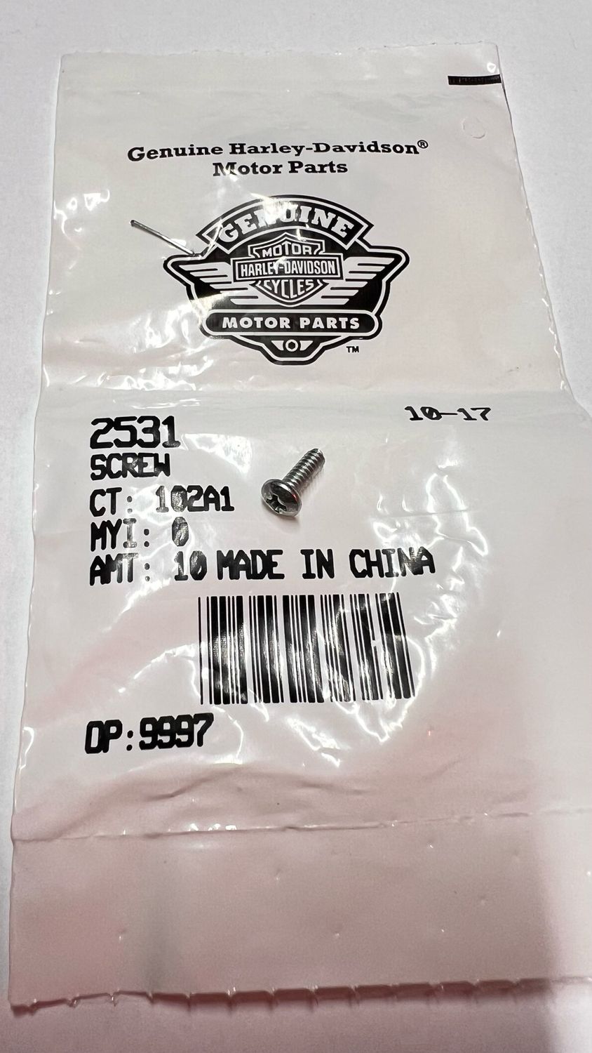 #OEM 2531 Screw No. 4-40 x 5/16 Pozidriv Pan Head (Grade 2)