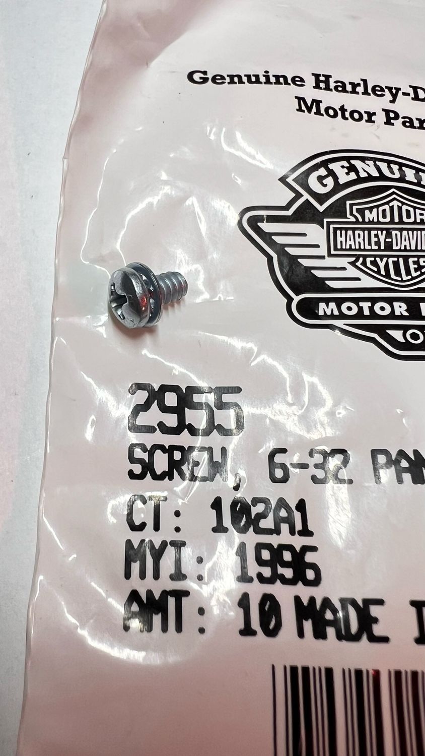 #OEM 2955 Screw, 6-32 Pan .250