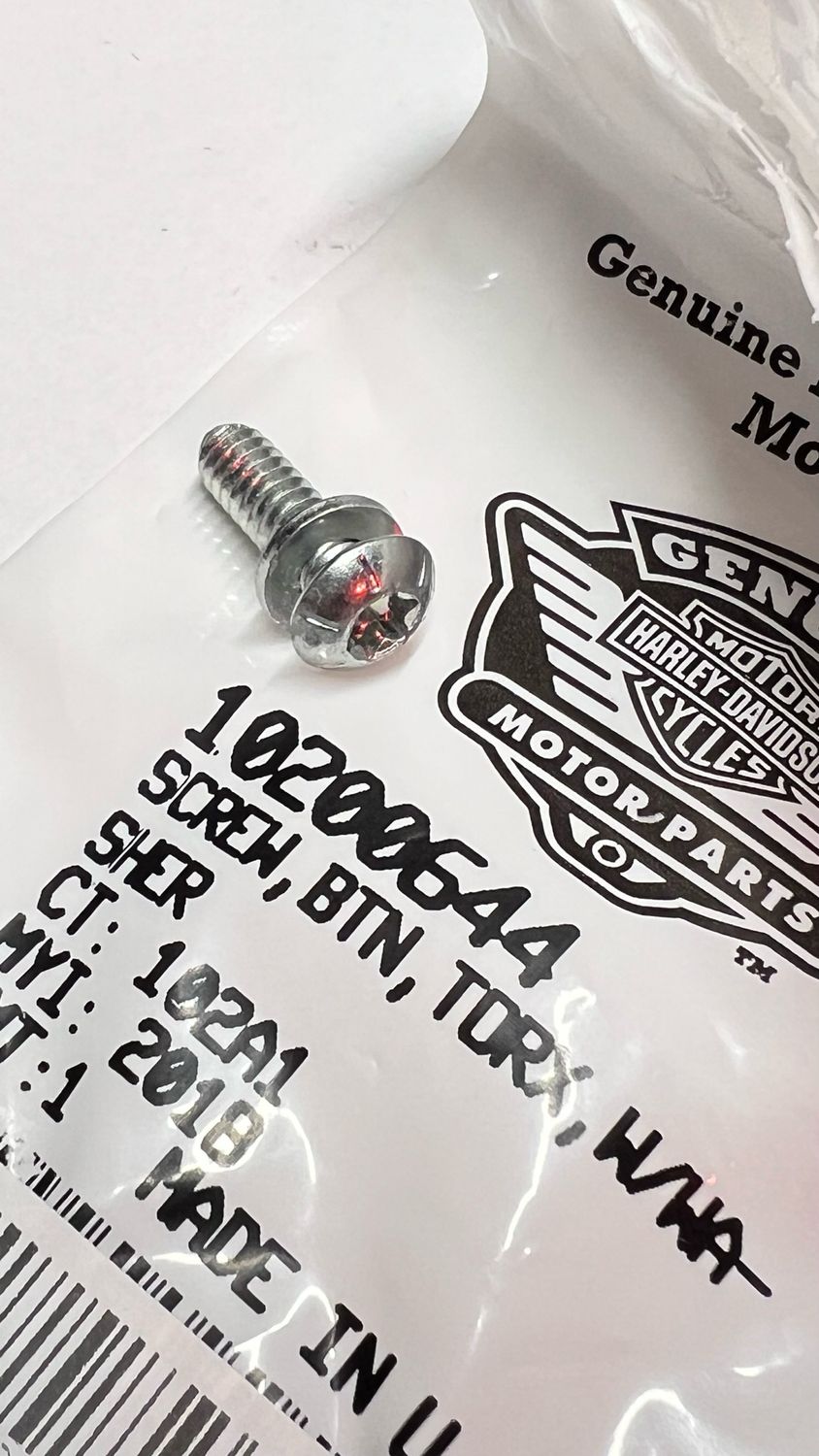 #OEM 10200644 Screw .19-24 x 5/8 Torx Button Hd with Washer Grade 8 Zinc