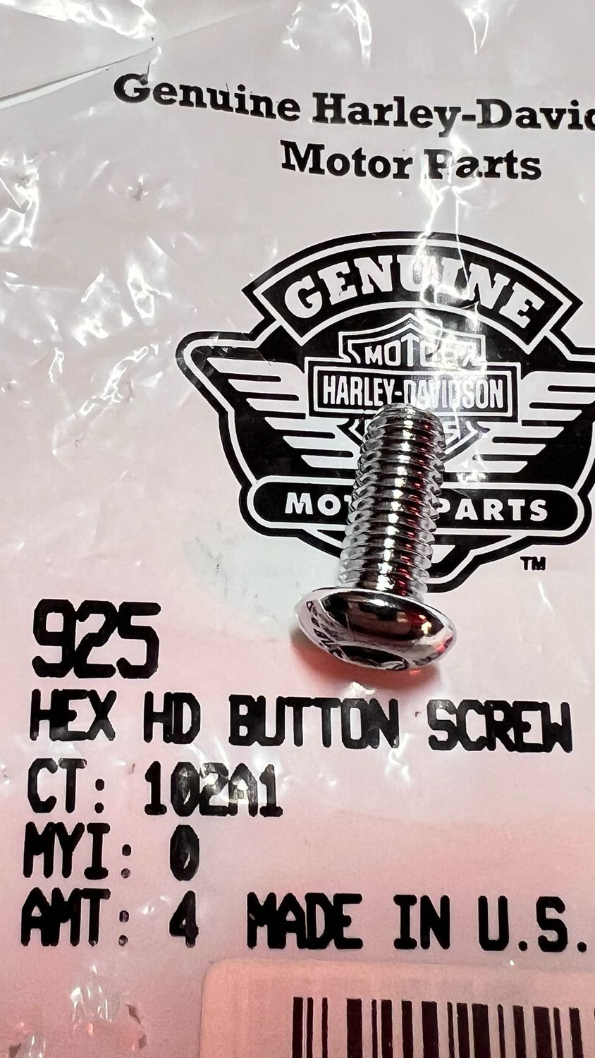 #OEM 925 Screw Hex Button