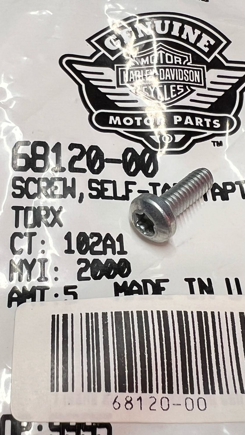 #OEM 68120-00 Screw No. 8-32 Xx 1-2 Torx Head, Self-Tapping