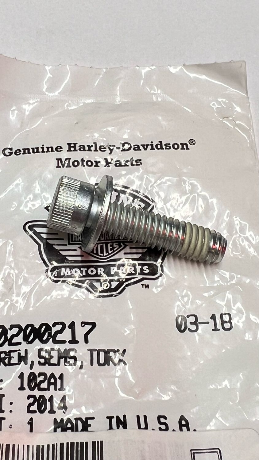 #OEM 10200217 Screw 5/16-18 x 1-1/4 Torx Sems with Lockpatch Zinc
