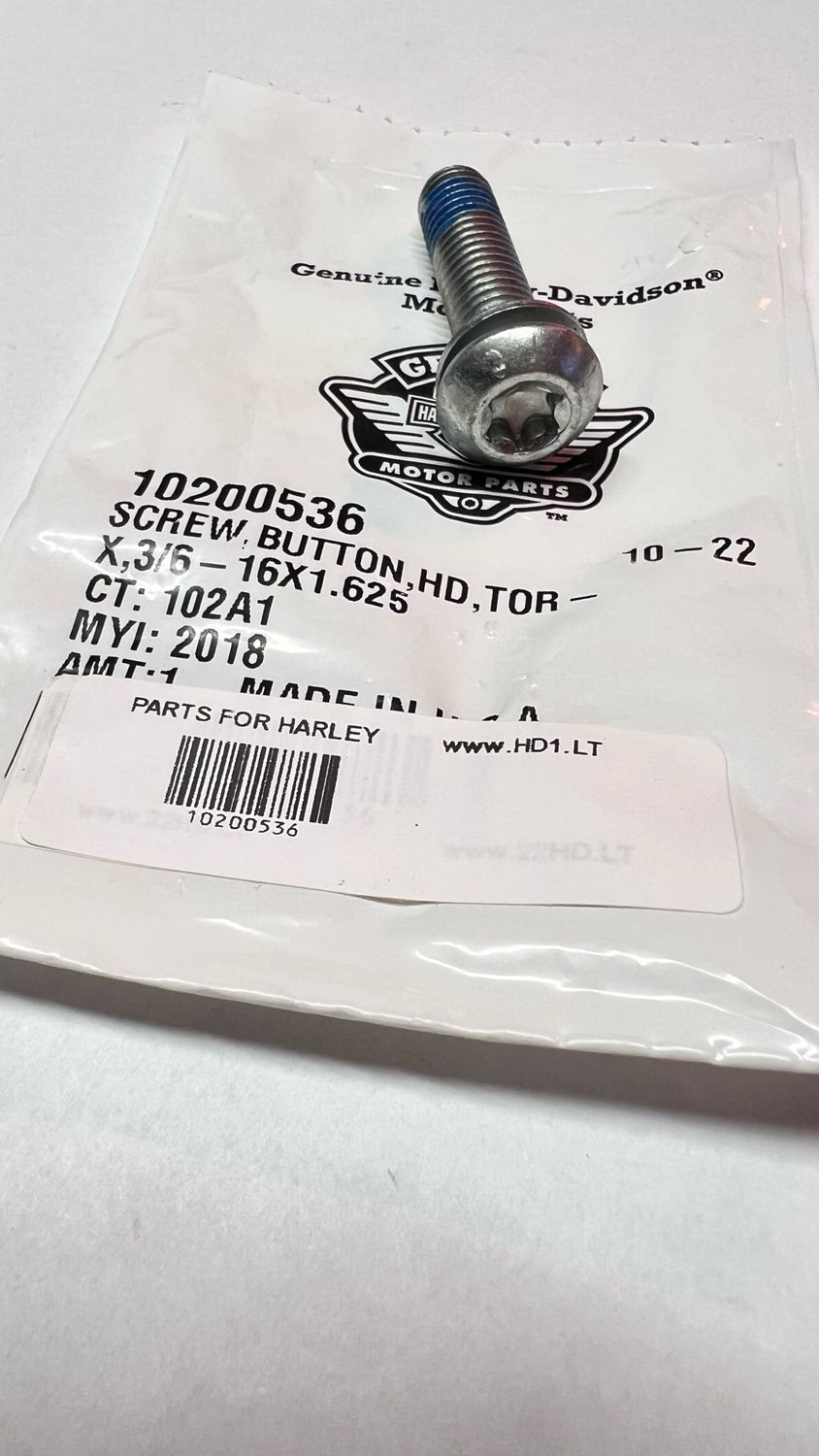 #OEM 10200536 Screw 3/8-16 x 1.625 Torx Sems Button Hd Grade 8 Zinc
