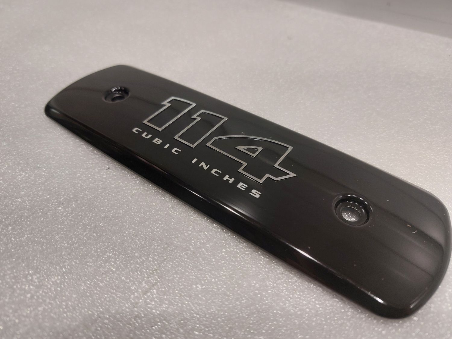#OEM 14101108 Air Cleaner Medallion Gloss Black 114 FLFBS, FLHCS, FXBBS, FXBRS &amp; FXDRS