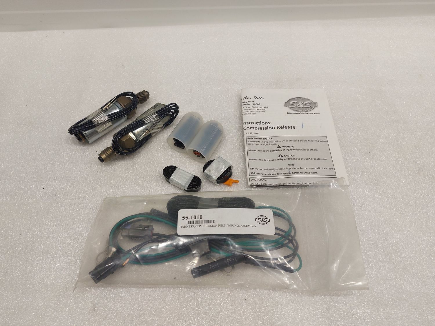 S&amp;S Cycle No. 90-4915 Electric Compression Release Kit