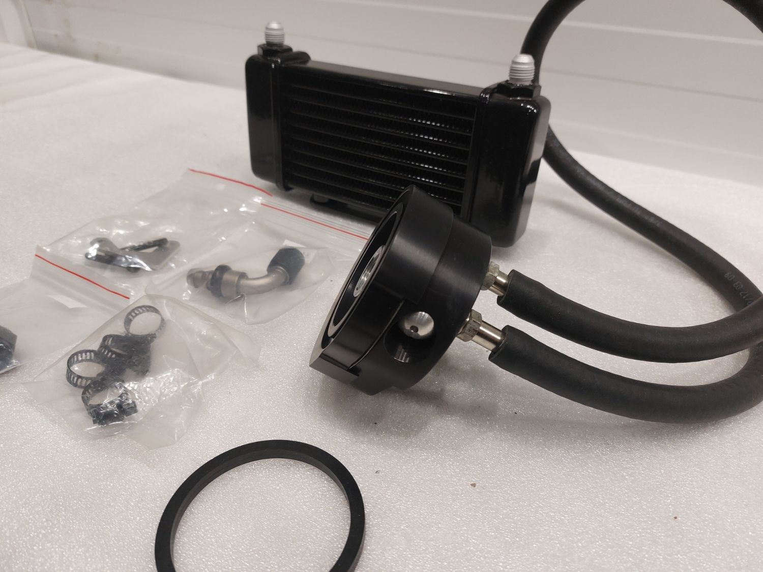 Jagg, oil cooler kit. Low mount - Horizontal - 10 row