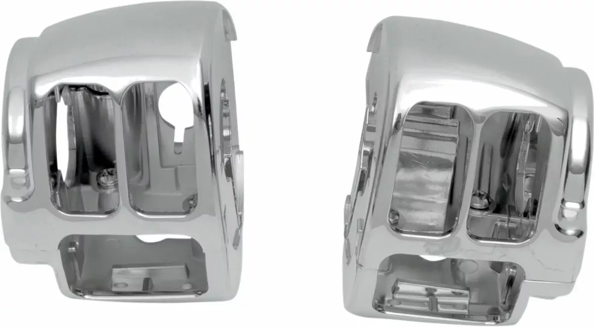  Fits Harley Davidson 11-23 Softail, 12-17 Dyna, 14-22 XL Switch Housing Kit Chrome