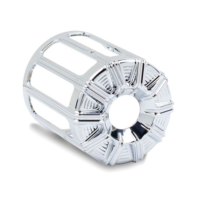 Fits Harley Davidson Arlen Ness No. 03-489 Beveled Oil Filter Cover, Chrome