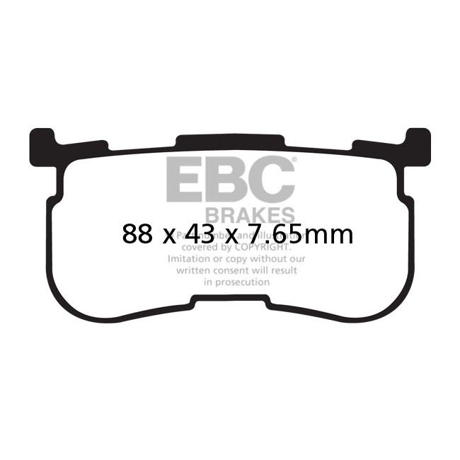 14-18 Trikes EBC Pad Set Organic ECER90 Safety Approved